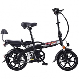 Gpzj Electric Bike Gpzj Folding Electric Bike with 48V 12A Removable Lithium-Ion Battery, 350W Motor And Explosion-Proof Tire, Double Suspension