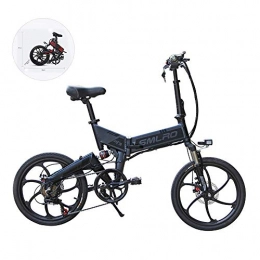 Gpzj Electric Bike Gpzj Mini Electric Bike, with Detachable Lithium Battery with LED Headlights Level 5 Cruise Control LCD Instrument(Foldable)