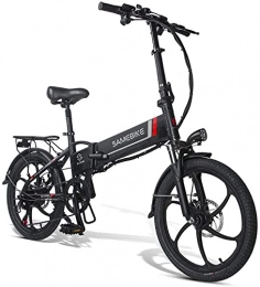 Greenhouses Bike Greenhouses 20 Inch Foldable Electric Bike 350W 48V 10.4Ah, E-bike Electric Bike For Adults With Remote Control, 7-speed Gear Lever(Color:black)