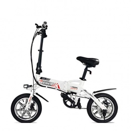 GTYW Bike GTYW, Electric Bicycle, Folding Bicycle, 14', 20', Bicycle, Adult Moped, Mini, Adult Battery Car, 36V Battery Life 60km, 48v90km, 14’white-36V7.8A