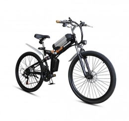 GTYW  GTYW, Electric, Folding, Bicycle, Mountain, Adult Moped, Mountain Electric Car, 26-inch Smart Electric Car, 36V 250W, Rear Engine, 110km Long Battery Life, Lithium-ion Battery, Black-36V / 250W