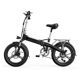 GUHUIHE 20" Electric Bike for Adult, Foldable Electric Commuter Bicycle with 350W Brushless Motor 48V Lithium Battery