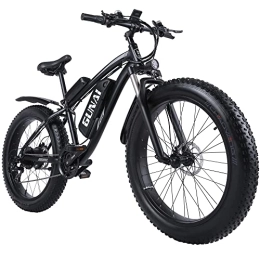 GUNAI Electric Bike GUNAI Electric Bike Fat Bike 26” 4.0 Tire Off-road E-Bike 48V 17AH Mountain Bike with Rear Seat（Black）