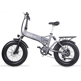 GUNAI  GUNAI Electric Mountain Bike 500W 20 Inches Folding Fat Tire E-bike with Rear Seat and 48V 12.8AH Removable Lithium Ion Battery