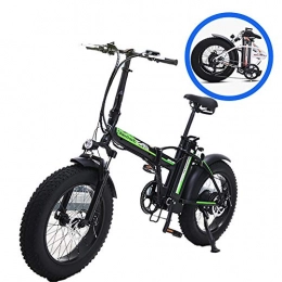 GUOJIN Bike GUOJIN 20 Inch Folding Power Assist Electric Bicycle, 500W 15Ah Lithium Battery Electric Bike with Front LED Light, Black