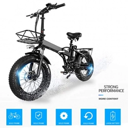 GUOJIN Bike GUOJIN 20 Inch Tires E-bike 3 Riding Modes 25km / h 15Ah Lithium Battery, Saddle Adjustable, Dual Disc Brakes Electric Bicycle for Commuting