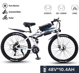 GUOJIN Electric Bike GUOJIN 26" Electric Bike, Electric Bicycle with 350W Motor, 36V 13Ah Battery, Change Speed bike, Outdoor Urban Road Bikes, Blue