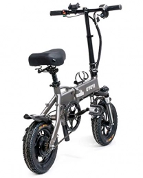 GUOJIN Bike GUOJIN Electric Folding Bike Fat Tire 12" with 48V 8.0Ah Lithium-Ion Battery 350W Motor, Max Speed Is 25Km / H City Mountain Bicycle Booster 50-60KM