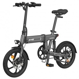 GUOJIN Electric Bike GUOJIN Folding Electric Bike, 250W Aluminum Alloy Power Assist Bike, 36V / 10AH Lithium-Ion Battery, for Adult Men And Women, Increasing Mileage Up To 80 Km, Gray
