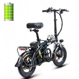 GUOJIN Electric Bike GUOJIN Folding Electric Bike, Smart Mountain Bike for Adults, 400W Aluminum Alloy Bicycle Removable 48V / 13Ah Lithium-Ion Battery 3 Riding Modes Max Speed 30 Km / H
