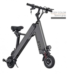 GYJUN  GYJUN Electric Foldable Bike bicycle - Portable with 350W 36V Engine ABS Electronic brake system and LCD Speed Display (8 inch), Gray