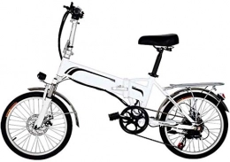 GYL Electric Bike GYL Electric Bicycle Folding Bike Commuter Bicycle Travel Convenience Adult 20 Inches with 48V 12.5Ah Battery Electric Commuter Bicycle Professional 7Speed Gear, White