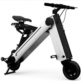 GYL Electric Bike GYL Electric Bike Mountain Bike Folding Electric Bike Travel Portable City Beach Cruiser 350W 36V 350W Adult Electric Bike Used for Outdoor Riding Traveling Exercise, Silver