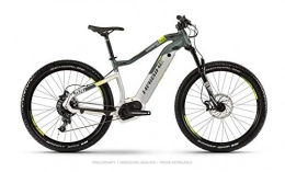 HAIBIKE Electric Bike HAIBIKE Sduro Hardseven Life 8.0 Bosch 500Wh 11v Silver / Olive Green Size 46 2019 (eMTB Hardtail)