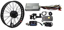 HalloMotor Bike HalloMotor BAFANG 48V 750W Freehub Fat Tire Cassette Rear Wheel 190mm Ebike Conversion Kits with 750C color Display for fatbike (20 INCH)