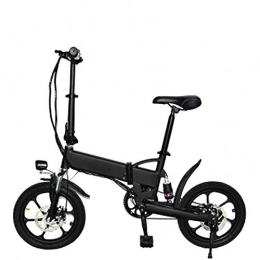 HANYF Electric Bike HANYF 16 Inch Electric Bicycle, 250W Brushless Hub Motor / Removable 36V / 5.2AH Lithium Ion Battery / City Electric Bicycle Black