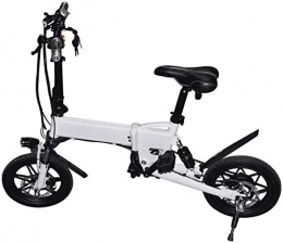 Haojie Bike Haojie Foldable Electric Car Mini 14 Inch Electric Folding Bicycle Portable Travel And Drive Battery Car, B