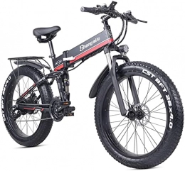haowahah Electric Bike Haowahah Shengmilo Electric Bike MX01 Folding E-bike, Fat Tire Mountain, Shimano 21-Speed, 3 Riding Modes, Pedal Assist, With Removable Lithium Battery (Red, Add an extra battery)