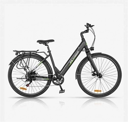 HCMNME Electric Bike HCMNME durable bicycle Adult 27 Inch Electric Commuter Bike, 36V Lithium Battery Aluminum Alloy Retro Variable Speed Electric Bicycle, With Multifunction LCD Display Alloy frame with Disc Brakes