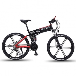 HECHEN Electric Bike HECHEN Electric Mountain Bike with 27 Speed Gear, 26 E-bike Citybike Commuter E-Bike with 36V 8Ah Removable Lithium Battery Cycling Bicycle, Black