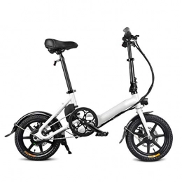 Herewegoo Bike Herewegoo Folding Bike, Adults Folding Electric Bikes Foldable Exercise Bicycle with Front LED Light Safe Adjustable Height Double Disc Brake Portable 25KM / H for Cycling Sports Traveling Gifts