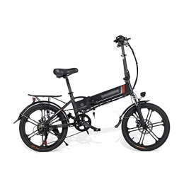 HESND Electric Bike HESNDddzxc Electric Bicycle 20 Inch Folding Electric Bicycle Lithium Battery Brake Variable Speed Folding Electric Bicycle (Color : Black)