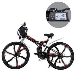 HEWEI Electric Bike HEWEI 24 26 inch electric mountain bikes 21-fold removable lithium battery Mountain Electric folding bike with hanging bag Three riding modes Suitable for men and women