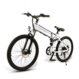 HEWEI Electric Bike HEWEI Electric mountain bikes 26 inch 48 V lithium battery Aluminum alloy Adult Folding Electric mountain bike Maximum speed 32 km h LCD liquid crystal instrument A.