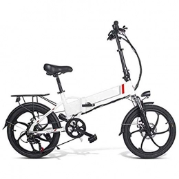 HFJKD Electric Bicycle, 20-inch Foldable E-bike Aluminum alloy frame with 48V 10.4Ah Lithium Battery 7-speed 350W Motor 30 km/h, for men and women