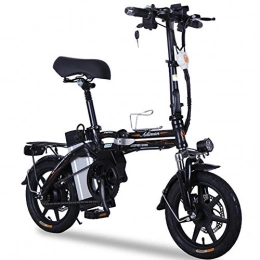 HHORD Bike HHORD Folding Power Bike, Electric Bicycle, Lithium Battery Electric Bicycle for Adult, With Removable Lithium-Ion Battery, Shifter, Black, 25A