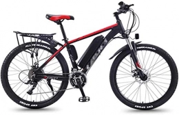 Leifeng Tower Electric Bike High-speed 26'' Electric Mountain Bike for Adults, 30 Speed Gear MTB Ebikes And Three Working Modes, All Terrain Commute Fat Tire Ebike for Men Women Ladies (Color : Red)