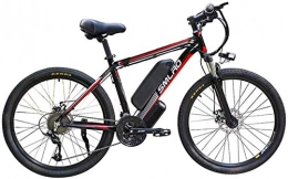 Leifeng Tower Bike High-speed 26" Electric Mountain Bike for Adults, 360W Aluminum Alloy Ebike Bicycle Removable, 48V / 10A Lithium Battery, 21-Speed Commute Ebike for Outdoor Cycling Travel Work Out ( Color : Red )