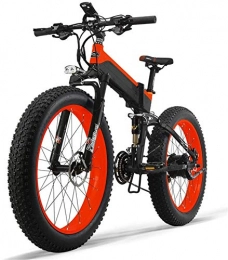 Leifeng Tower Electric Bike High-speed Electric Bicycle Electric Mountain Bike with Suspension Fork Powerful Motor Long-lasting Lithium Battery and Wide Range Fat Bike 13ah Power Electric Bicycle Led Bike Light Gear