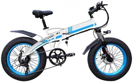Leifeng Tower Electric Bike High-speed Electric Bikes for Adult 1000w Foldable Electric Bike 20inch Wide Rim 7-speed Ebike with 48v 14ah Removable Lithium Battery Powerful All Terrain Beach Electric Bike ( Color : Blue 1000w )
