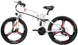 Leifeng Tower Electric Bike High-speed Electric Mountain Bike Folding Ebike 350W 21 Speed Magnesium Alloy Rim Folding Bicycle Ultra-Light Hidden Battery-Powered Bicycle Adult Mobility Electric Car for Adult ( Color : White )
