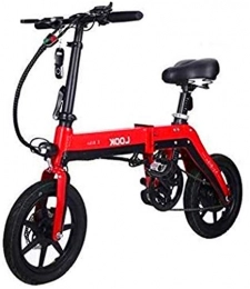 Leifeng Tower Bike High-speed Folding Electric Bike For Adults, Commute Ebike With, 36V / 10Ah Lithium-Ion Battery With 3 Riding Modes (Color : Red)