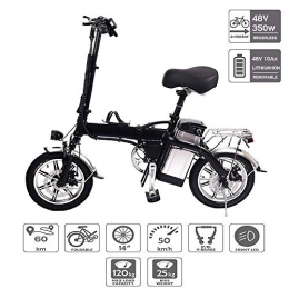 HIGHKAS Electric Bike HIGHKAS 14 Inch Lithium Battery Bicycle- Electric Mountain Bike, Commuter Bike, Folding E-bike With Removable Lithium Battery Citybike 40-50KM / H, Energy Saving, convenient And Fast