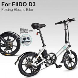 HIGHKAS Electric Bike HIGHKAS FIIDO D3s Ebik - Electric Folding Bike Of 7, 8 Electric Scooter Of 16 Inches With LED Headlamp, Foldable Electric Bicycle Of 250 W With Disc Brake, Up To 25 Km / H For Adult