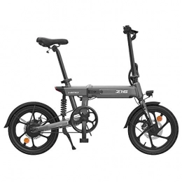 HIMO Bike HIMO Z16 Folding Electric Power Assisted Bicycle light travel three-stage folding, hidden lithium battery, high-strength shock absorber, Maximum cruising range 80KM (Gray)