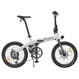 Cleanora Electric Bike HIMO Z20 Folding Electric Bike for Adults, Mens Mountain Bike, 20" Electric Bicycle / Commute E-bike with 250W Motor, 36V 10Ah Battery, Shock Absorber, Professional 6-speed transmission Gears (White)