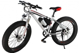 Hitpro Bike Hitpro Electric Bicycle Men's E-bike Fat Snow Bike 36V Li-Batteries Tyres: 26" x 4" (White)