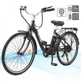 HITWAY  HITWAY Electric Bike, E-bike Electric Power-assisted bike for women and men, 26inch urban city bike, with 250W motor, 7-speed gearbox, Electric Bicycle with 36V 10.4AH removable lithium battery 50km