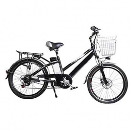 HJ Electric Bike hj Electric Bicycle, 24 Inch Aluminum Alloy LED Electric Pedal Bicycle 48V City Travel Shopping Electric Bike