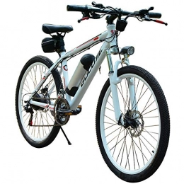 HJHJ Electric Bike HJHJ Electric mountain bike (36V / 250W) detachable battery 26-inch 21-speed road bike with LED front and rear disc brake speed up to 25km / H