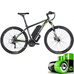 HJHJ Electric Bike HJHJ Electric mountain bike, 36V10AH lithium battery hybrid bicycle, (26-29 inches) bicycle snowmobile 24 speed gear mechanical line pull disc brake three working modes, 27 * 15.5in