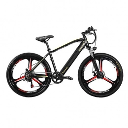 HLeoz Electric Bike HLeoz 26'' Electric Mountain Bike, Electric Bicycle 350W Mountain Bike 48V 9.6Ah Removable Lithium Battery 7 Speed Gear for Adult Female / Male for Mountain Bike Snow Bike, Black A, UK
