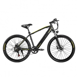 HLeoz 26'' Electric Mountain Bike, Electric Bicycle 350W Mountain Bike 48V 9.6Ah Removable Lithium Battery 7 Speed Gear for Adult Female/Male for Mountain Bike Snow Bike,Black B,UE