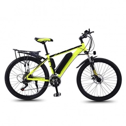HLeoz Bike HLeoz 26'' Electric Mountain Bike, Electric Bicycle Removable Large Capacity Lithium-Ion Battery 350W 13Ah and 21 Speed Gear E-Bike with Rear Seat, Yellow B, UE