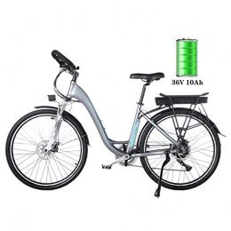 HLeoz Bike HLeoz Electric Bikes For Adults, 26'' City Bike Removable Large Capacity Lithium-Ion Battery (36V 250W) Three Working Modes - Gray for Sports Outdoor Cycling Travel Commuting