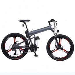 HLEZ Electric Bike HLEZ 26'' Electric Bicycle, Electric Mountain Bike Removable Large Capacity Lithium-Ion Battery (36V 350W) Electric Bike 27 Speed Travel Outdoor Bicycle Student Bicycle, Gray, UK